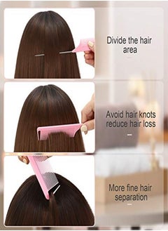 Patelai 8 Pieces Pintail Comb Rat Tail Comb Hairdressing Styling Comb Antistatic Heat Resistant Tail Comb Teasing Comb Parting Comb For Hair Salon Home Supplies 8 Colors  - Image 3
