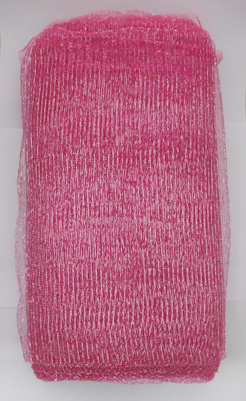 3A Featuretail Flower Mesh Net 10 mtr for Bouquet Decor, Gift Wrapping, Party Hall Decor & Trousseau Gift Packing (Pink, 30 inch Width, 10 mtr Length) - Image 1