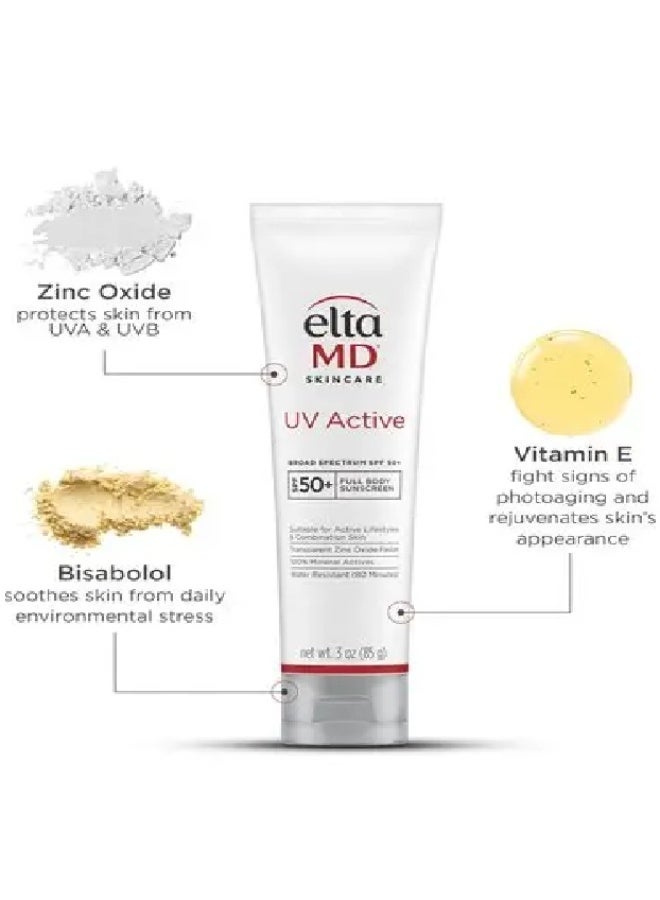 EltaMD UV Active Broad-Spectrum SPF 50+ Sunscreen, 3 oz (85 g) - Image 2