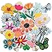 HappFestiv 32 Pcs Spring Themed Iron onSew on Patches Cute Flower Butterfly Embroidered Applique Patches Clothes Backpacks Hats Pants Jackets Jeans Decoration DIY Accessories - Image 2