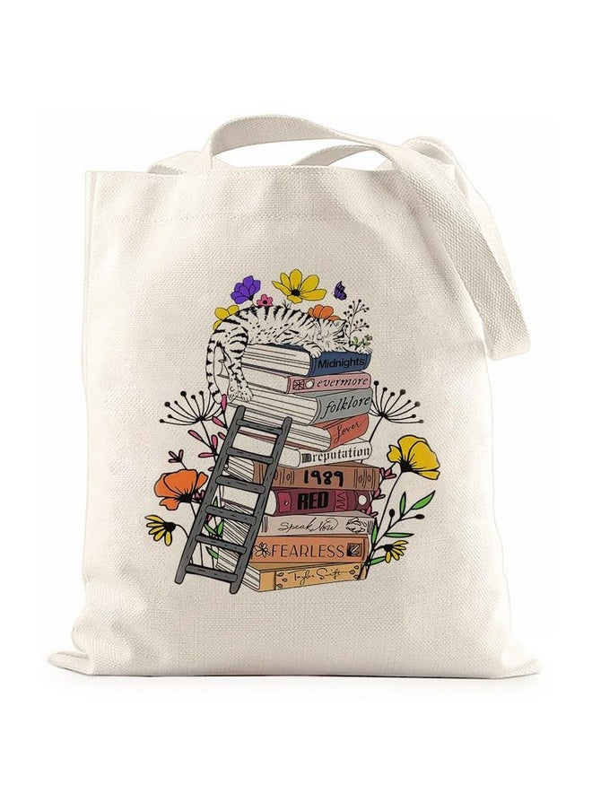 PALAY - PALAY® Taylor Tote Bag with Zipper Inner Pocket Singer Album Inspired Fans Gifts Music Lovers Reusable Canvas Bags - Image 1