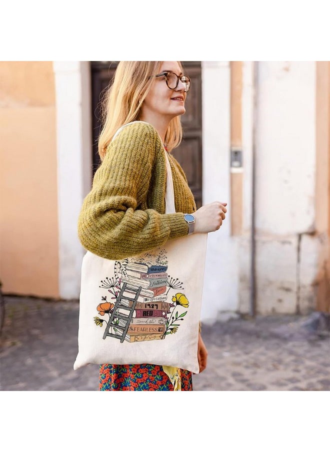 PALAY - PALAY® Taylor Tote Bag with Zipper Inner Pocket Singer Album Inspired Fans Gifts Music Lovers Reusable Canvas Bags - Image 1