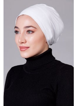Nanak White Lycra Non-Slip Bonnet  - Image 3