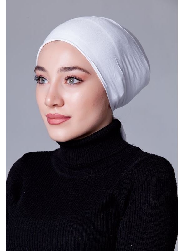 Nanak - White Lycra Non-Slip Bonnet - Image 1
