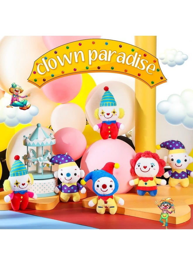 Zomiboo - 8 Pack Cute Clown Plush Doll, Stuffed Circus Clown Plush Toy Doll For Halloween Carnival Birthday Holiday Party Favors Gift Decoration - Image 1