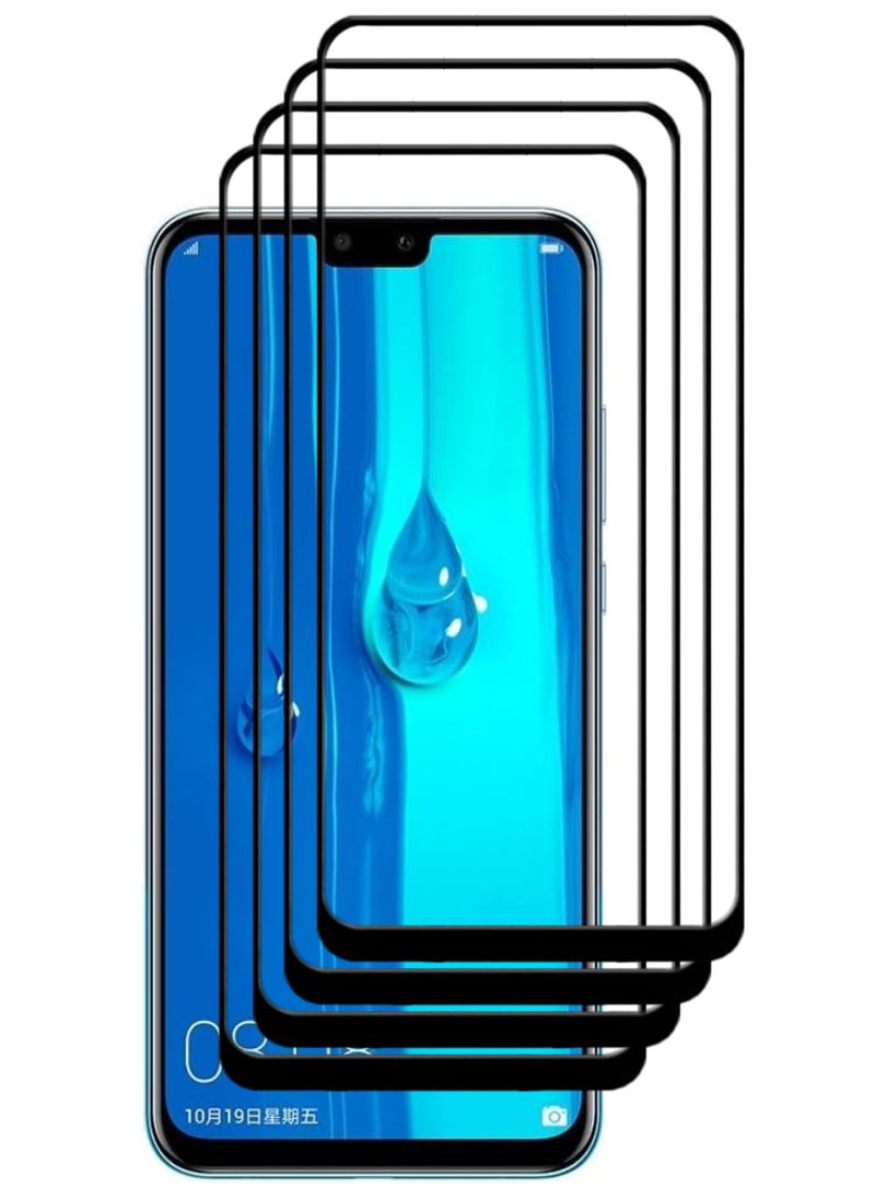 ACLIX 4 Pieces Antistatic ESD Dustproof Premium Quality High Definition Tempered Glass Screen Protector Designed For Huawei Y9 (2019) - Image 1
