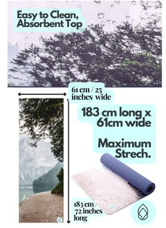 Better Me Better Me | Eco-Friendly XL Alignment Line THICK Textured Non-Slip TPE Yoga Exercise Pilates Workout Mat w/Bag (71" x 24") | Inspired Durable & Non-Toxic | No Sore Knees  - Image 3