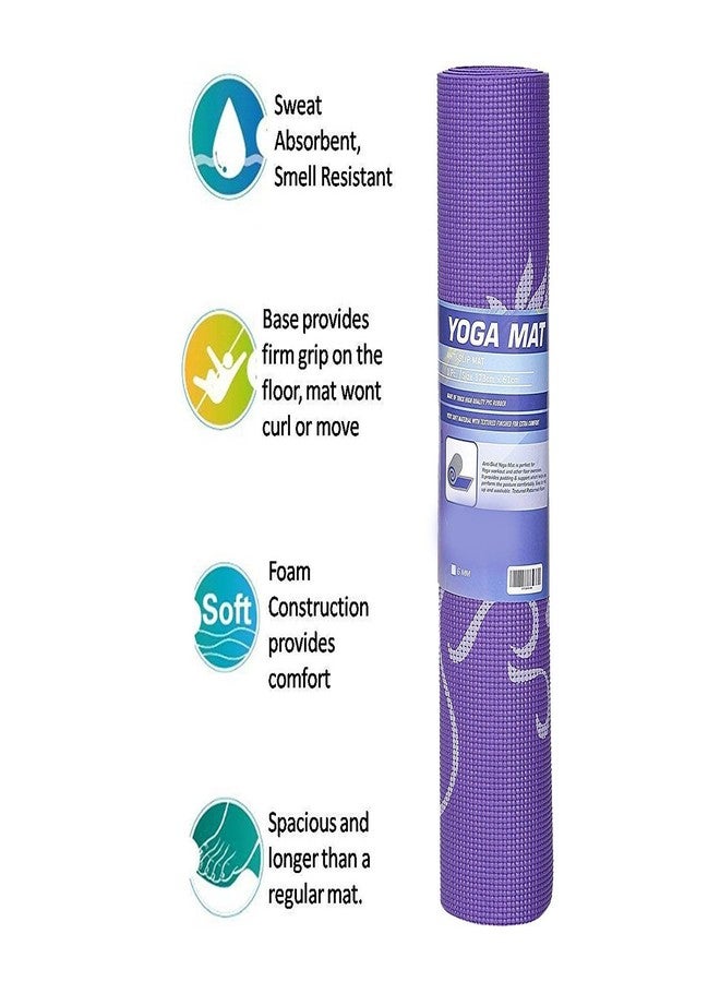 GRAZIA Yoga Mat -4 MM -Textured Pattern - Anti Skid Both Side - Washable - Image 4
