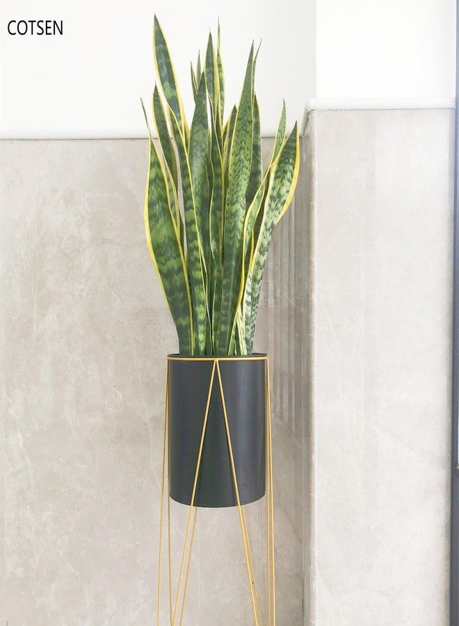 COTSEN 5 Pack Artificial Snake Plants Faux Agave Plant Fake Sansevieria Unpotted 30 inch Artificial Plants Suitable for Garden Home Office Indoor Outdoor Decoration (Yellow Green) - Image 5