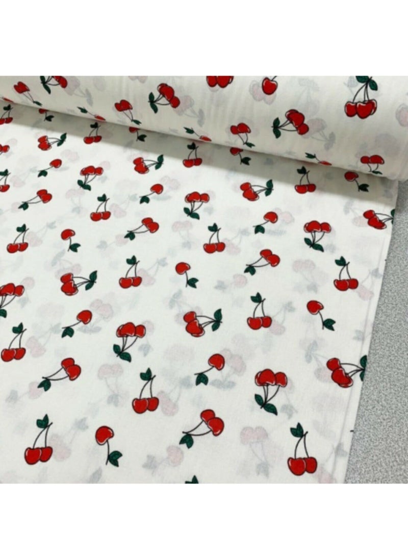 Bebek Özel Baby Special 100% Cotton Baby and Kids Elastic Bed Sheet Cherry Pattern 80X160 
