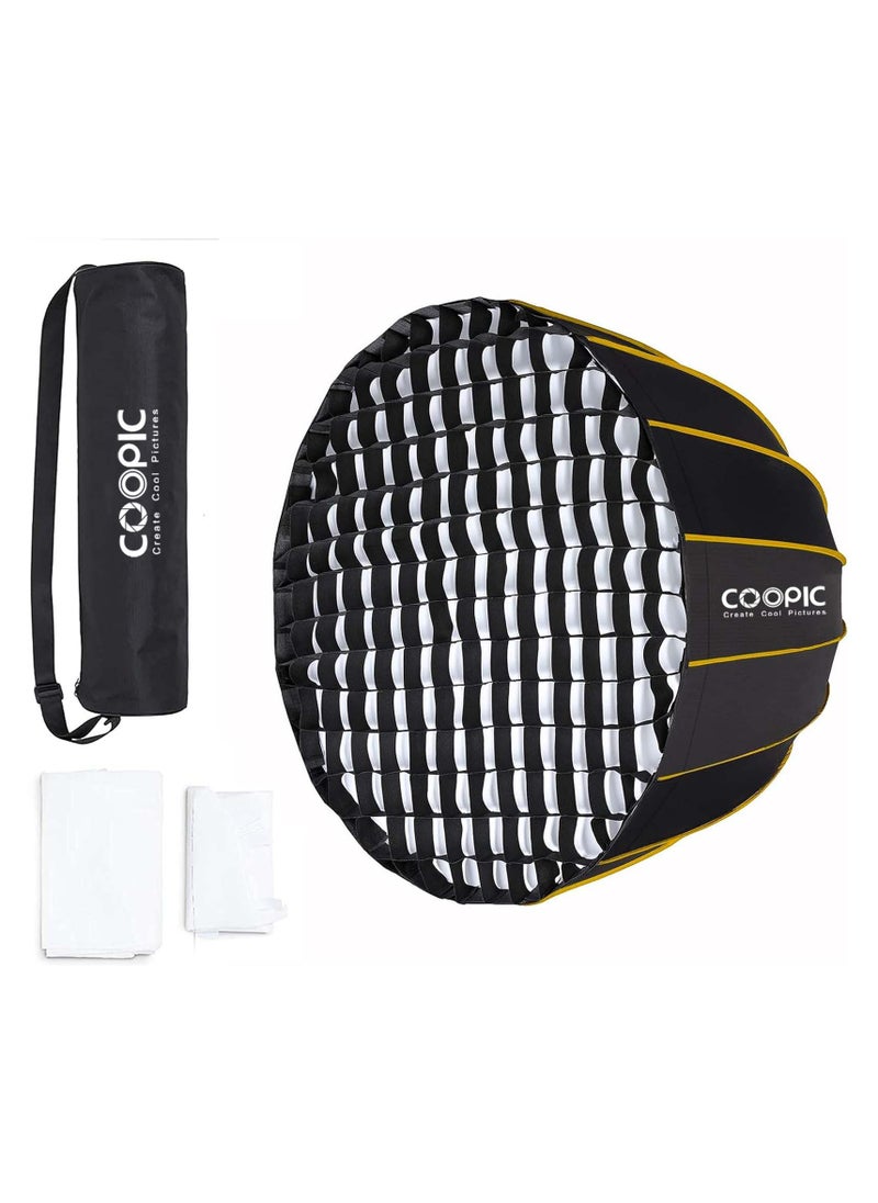 Coopic COOPIC Portable Hexagonal Softbox 120cm / 47.24inch with Soft Cloth and Honey Comb Umbrella Design Silver Reflector Soft Box for Speedlite Studio Flash Photography Light (CS-120)  - Image 1