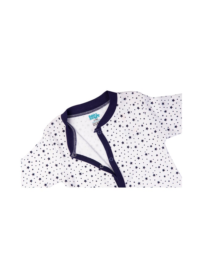 Babies Basic 100% Cotton Printed Long Sleeves Jumpsuit/Romper/Sleepsuit For Babies  - Image 4