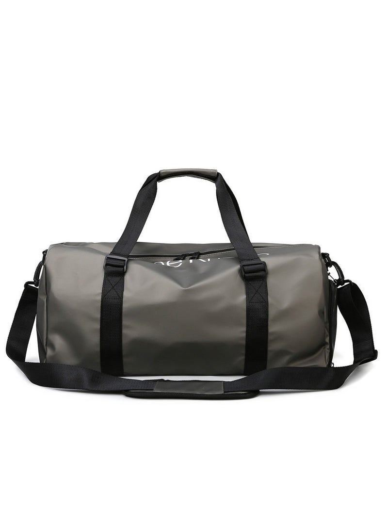إسكدنيا Large Capacity Fashionable Luggage Bag Travel Bag Sports And Fitness Bag Grey/Black  - Image 1
