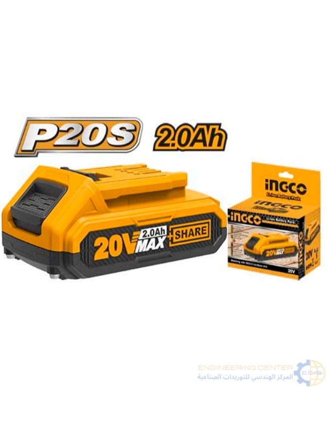 INGCO 20V Lithium 2Ah Battery INGCO FBLI20011
