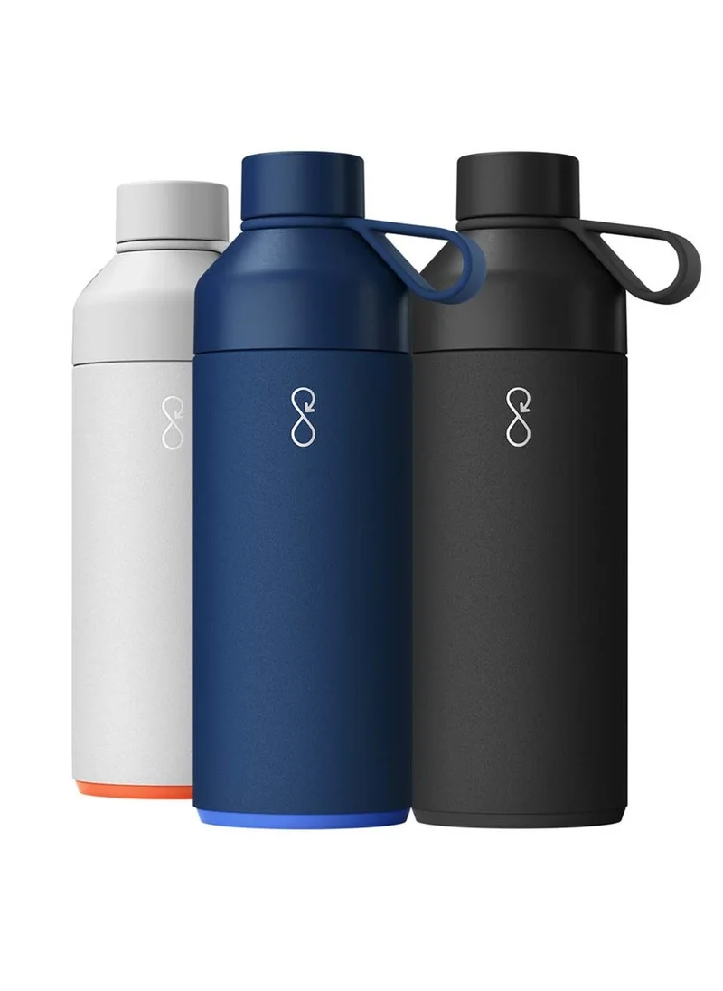 Ocean Bottle Eco-Friendly Stainless Steel Reusable Water Bottle Leakproof BPA Free Dishwasher Safe Double Wall Vacuum Insulated Thermos Flask - Ocean Blue - 34 oz