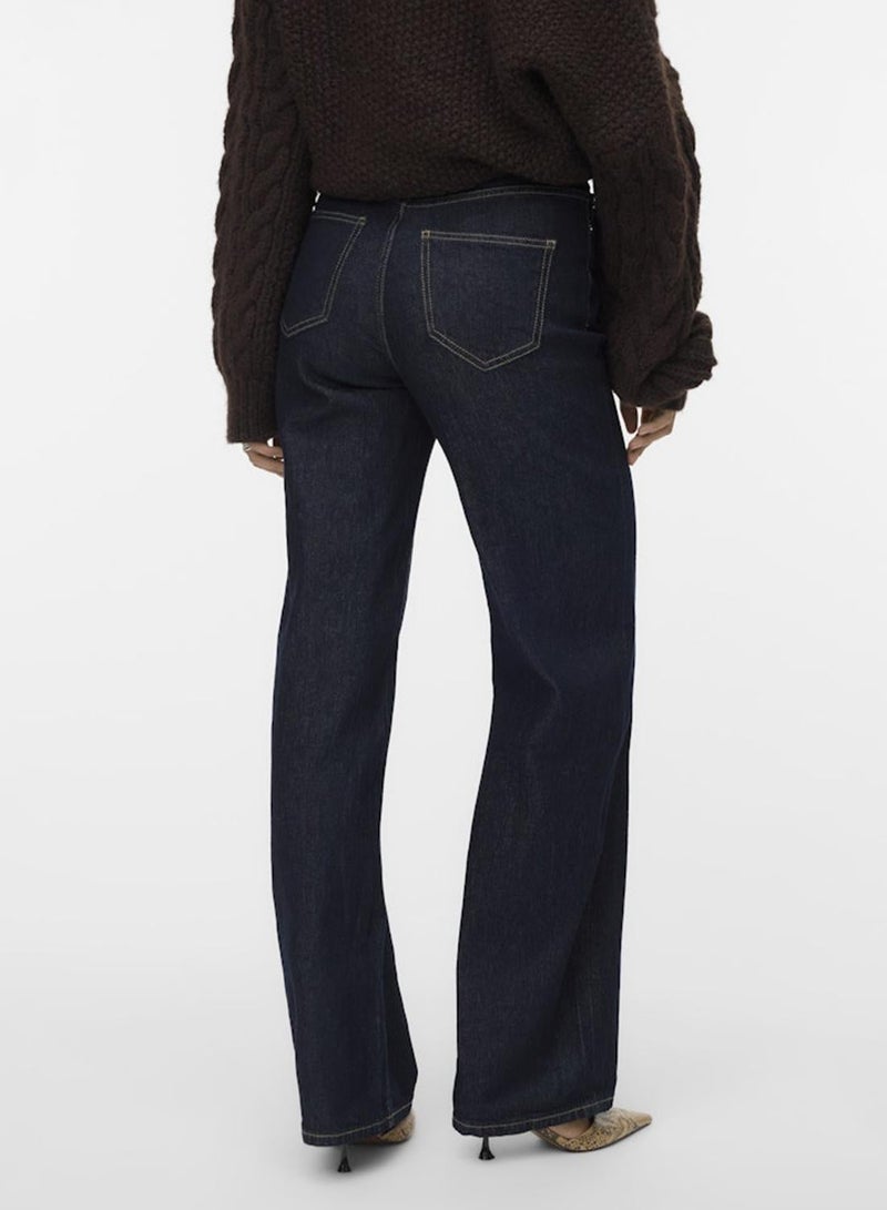 VERO MODA High Rise Wide Leg Jeans - Image 2