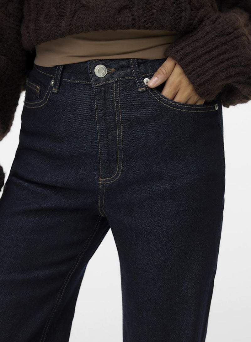 VERO MODA High Rise Wide Leg Jeans - Image 4