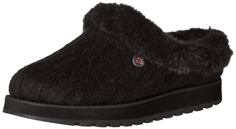 Skechers Women's Keepsakes – Ice Angel Slipper, Black/Black, 6 - Image 3