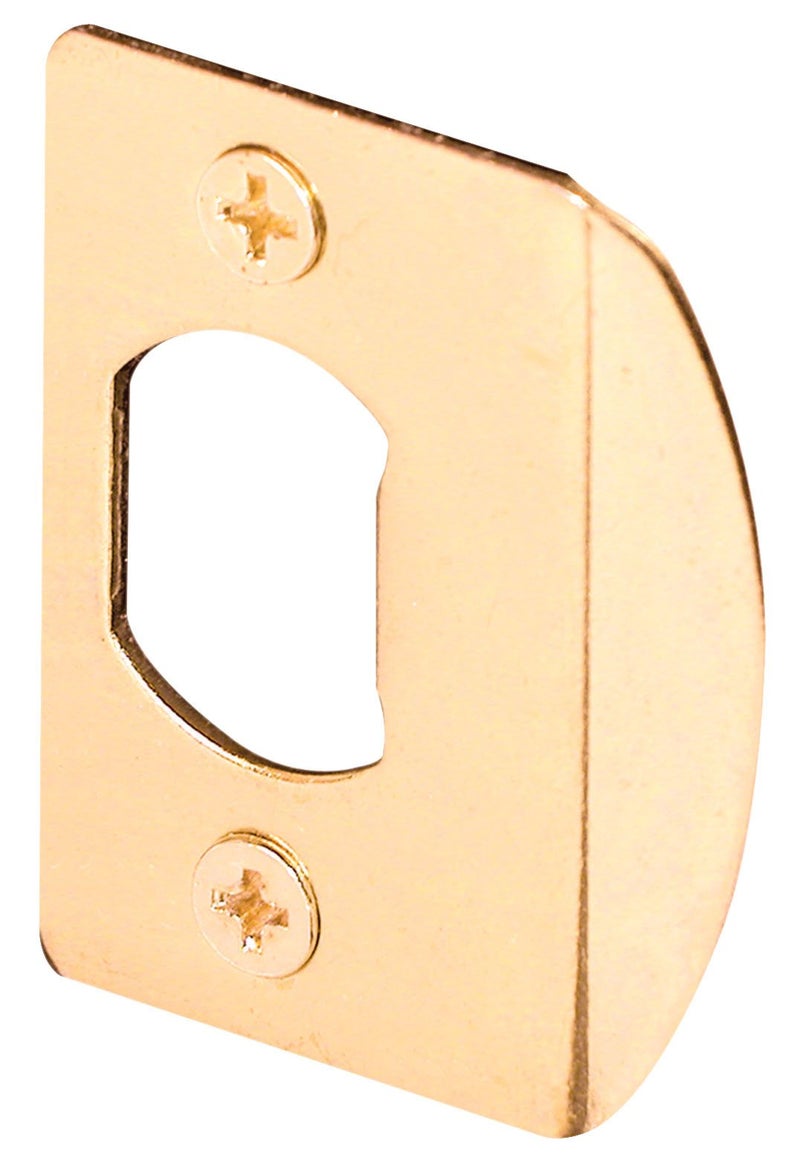 PrimeLine E 2307 Brass Standard Door Lock Residential Strike Plate Single Pack