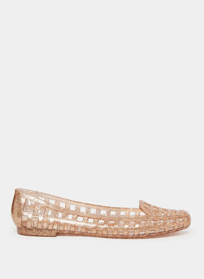 Styli Styli Jelly Glitter Detail Slip-On Shoes