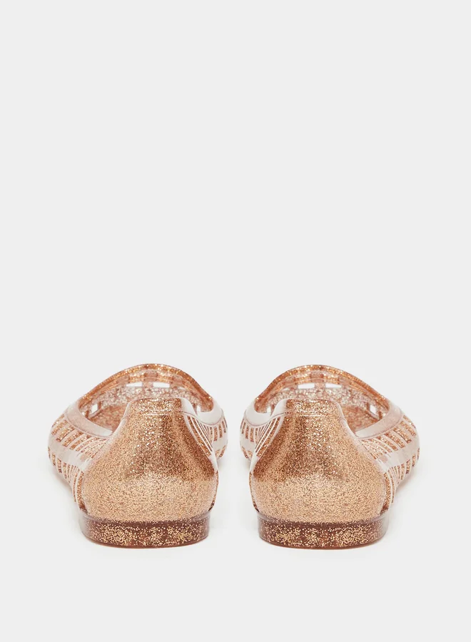 Styli Styli Jelly Glitter Detail Slip-On Shoes