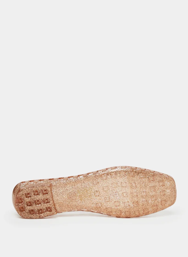 Styli Styli Jelly Glitter Detail Slip-On Shoes