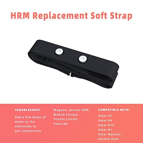 FITCENT Heart Rate Monitor Chest Replacement Strap Compatible with Polar H10 H9 H7, Adjustable Soft HR Belt Work for Polar Heart Rate Sensor - Image 4