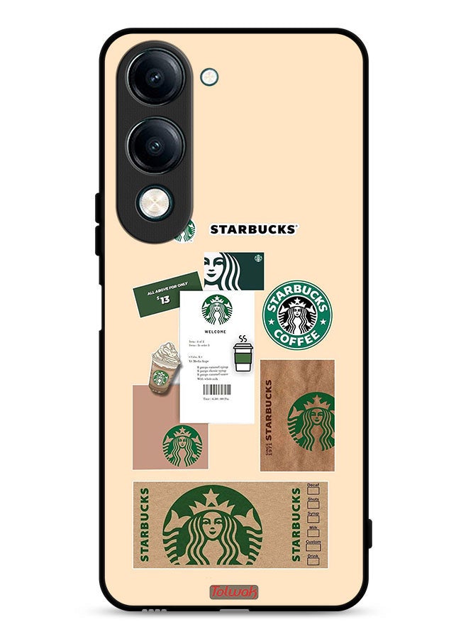 Tolwak vivo Y29s Protective Case Cover Coffee Sticker - Image 1