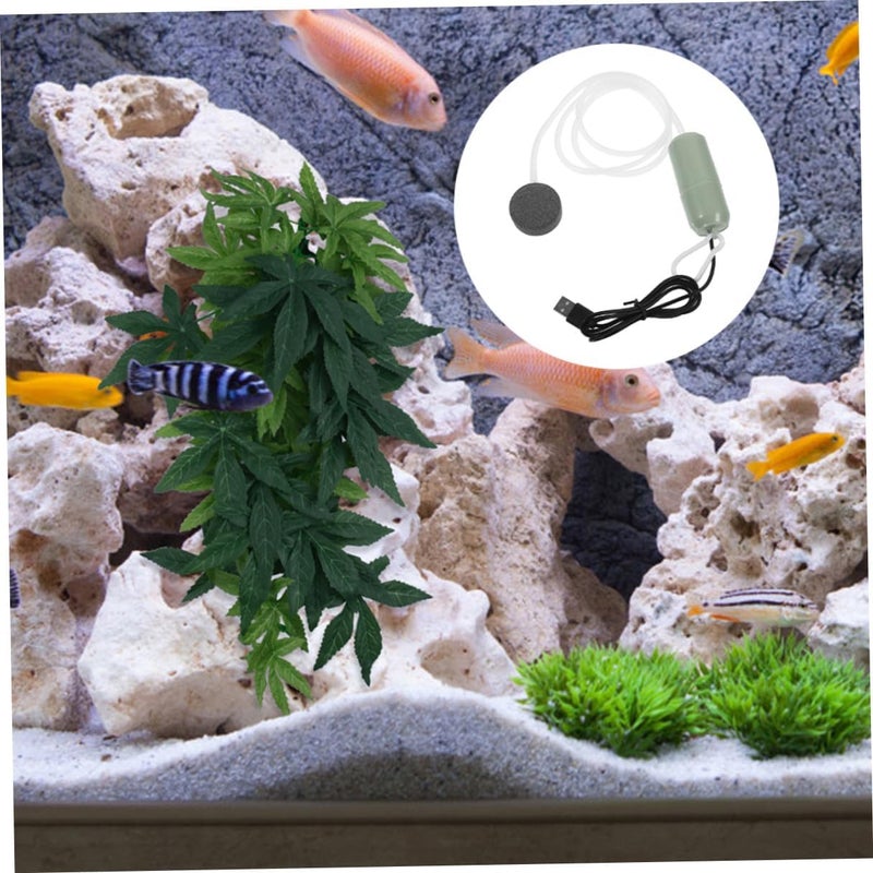 SHOWERORO Portable USB Oxygen Pump Fish Tank Air Pump Aquarium Quiet Small Green for Home and Travel - Image 4