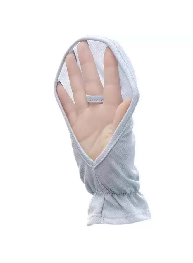 Hand sunscreen gloves are loose and suitable for women, breathable and comfortable for outdoor use without fingers - Image 4