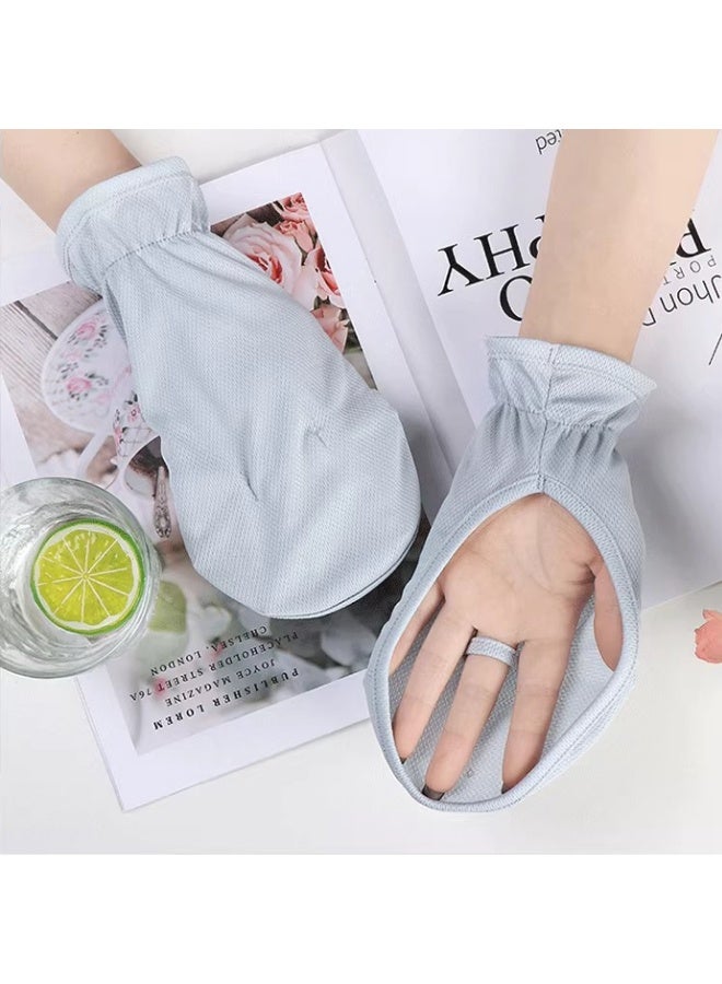 Hand sunscreen gloves are loose and suitable for women, breathable and comfortable for outdoor use without fingers - Image 3