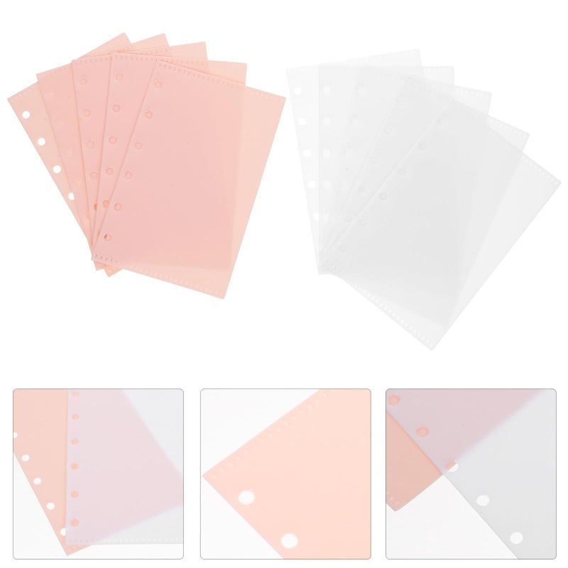 10 Pack Side Opening Binder Pockets Plastic Folder Pouches For Document Organization Office Storage - Image 4