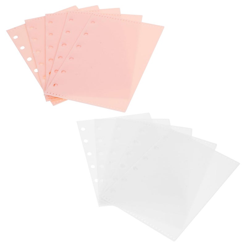 10 Pack Side Opening Binder Pockets Plastic Folder Pouches For Document Organization Office Storage - Image 2