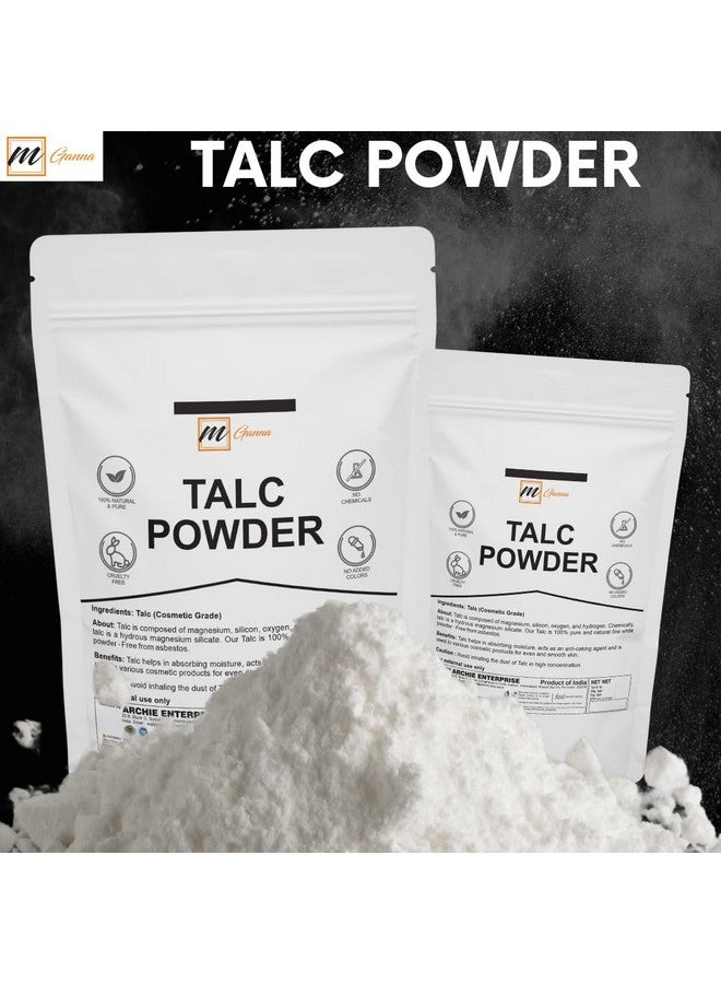 mGanna 100% Natural Talc Powder for Facial Make-up, Cosmetic Formulations, and Other Industrial Application 1 LBS / 454 GMS - Image 2