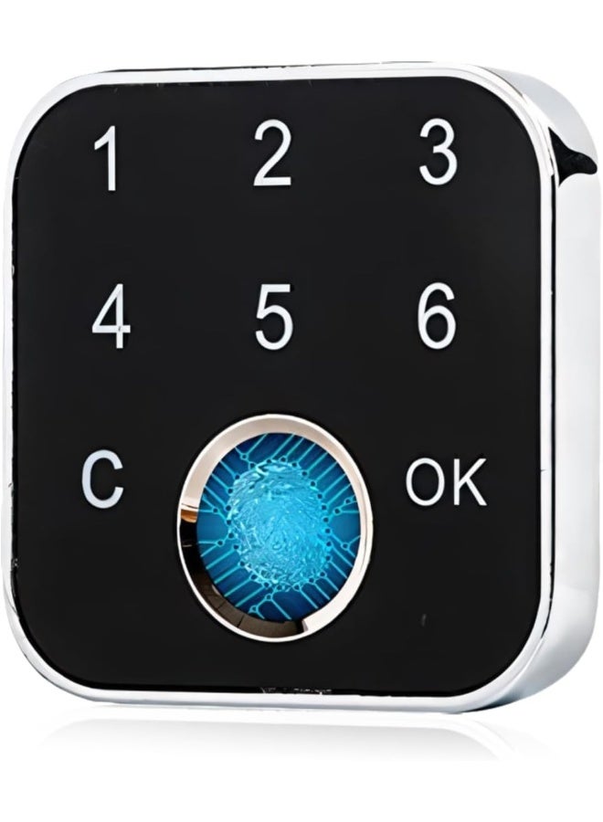 Sonew Sonew Drawer Lock Fingerprint Password 2 in 1 Cabinets Lock Smart Keyless Electronic Lock for Drawer Wardrobe Cabinet Box - Image 1