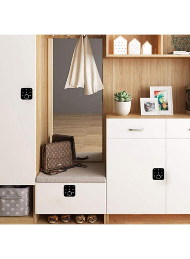 Sonew Sonew Drawer Lock Fingerprint Password 2 in 1 Cabinets Lock Smart Keyless Electronic Lock for Drawer Wardrobe Cabinet Box - Image 4