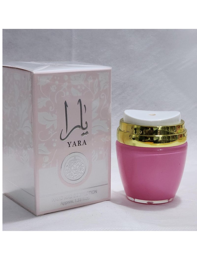 Ard Al Zaafaran Yara Perfumed Hand and Body LotionUltra Moisturizing Skin-Nourishing Replenishes Dry Skin Fresh Fragrance 45 ml - Image 1