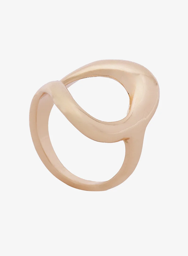 جينجر Chunky Gold Ring