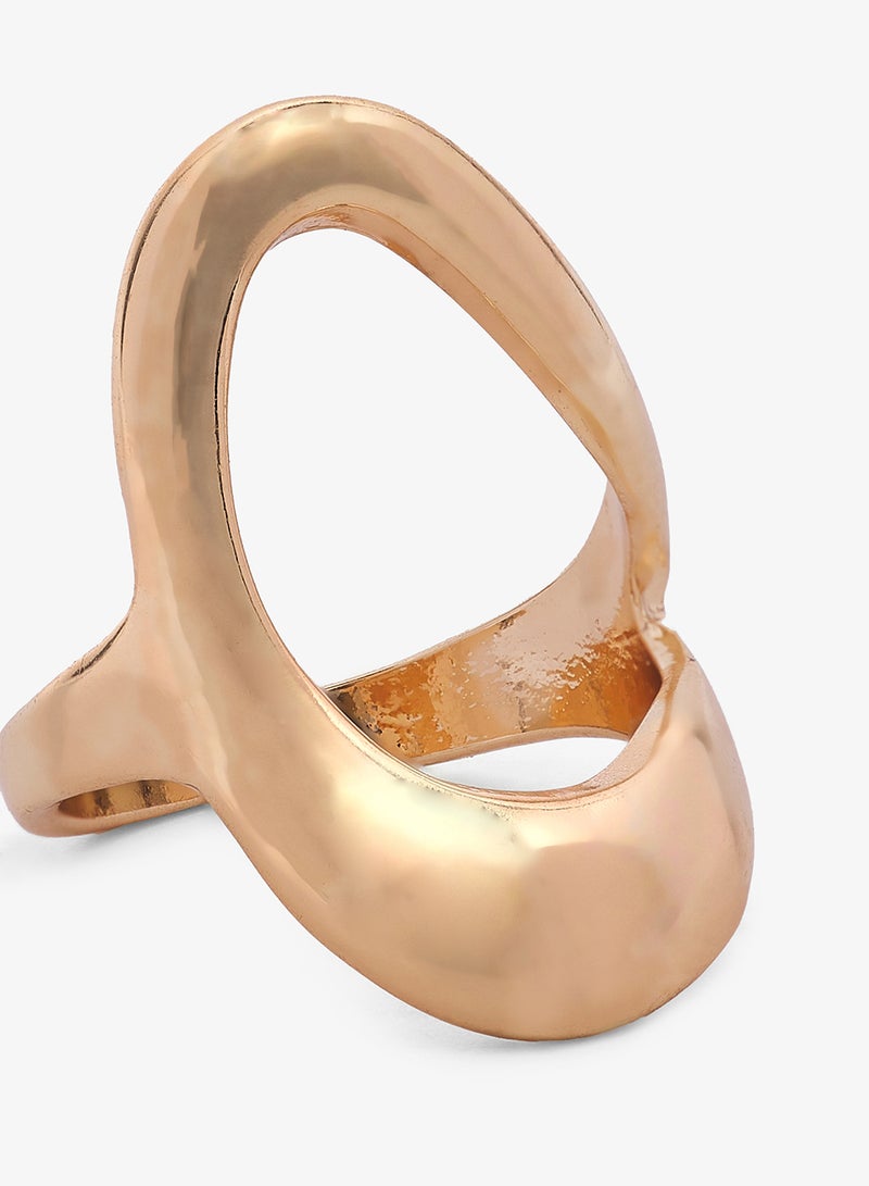 Ginger Chunky Gold Ring - Image 4
