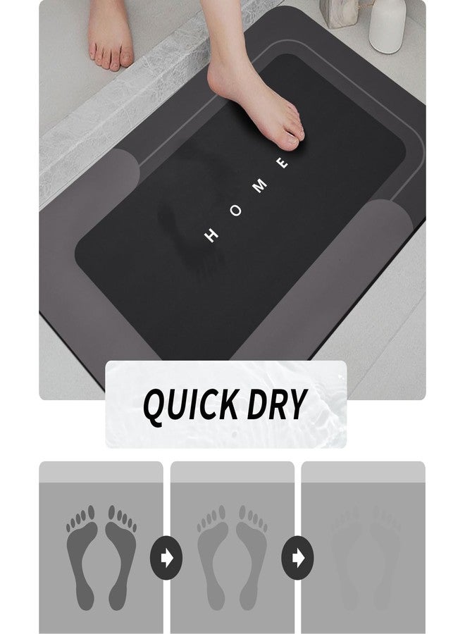 Housego 3PCS Absorbent Bath Mat Magic Rug Sets, Quick Drying Bath Mat Non-Slip Floor Rug Rubber Backed for Bathroom Kitchen Shower Sink (16.9''x23.6''+19.7''x23.6''+19.7''x31.9'', Black) - Image 3