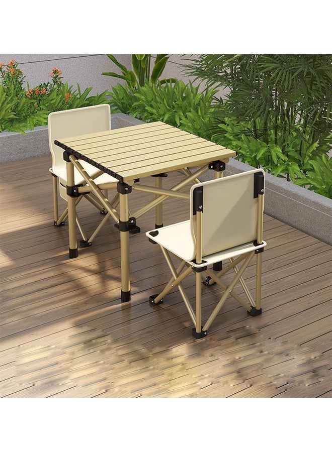 ATM Portable Outdoor Folding Table and Chair Set – (1 Table - 53x50x50 cm) + (2 Chairs - 36cm) - Image 1