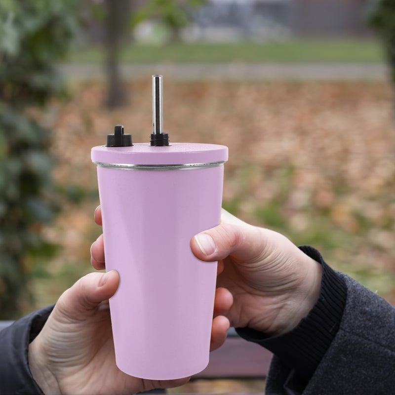 Vacuum Insulated Tumbler Stainless Steel Coffee Cup with Travel Mug Water Bottle - Image 2