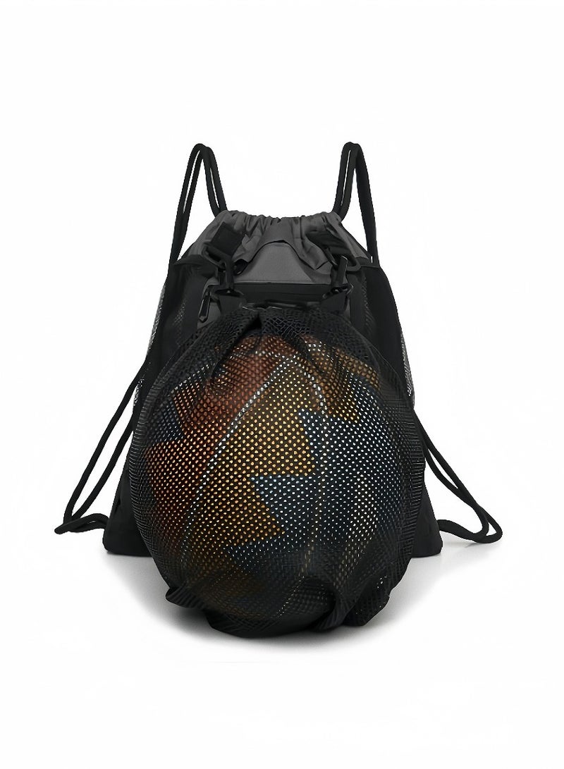 Kibee Rope pocket backpack, men's and women's outdoor travel sports backpack, basketball football swimming cycling bag. - Image 1