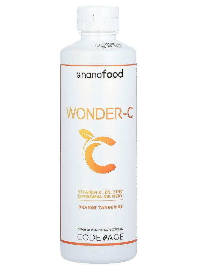 Codeage Nanofood Wonder-C Orange Tangerine 15.22 fl oz (450 ml) 