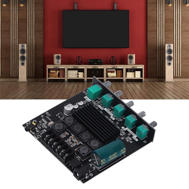 AYNEFY 2.1 قناة 100W لوحة مكبر صوت ساب ووفر مع إدخال BT AUX لصوت المنزل - Image 4