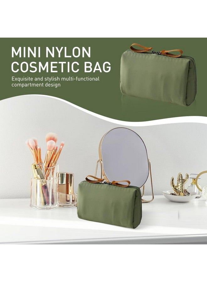 ماي كرييت حقيبة مكياج صغيرة من MAYCREATE® مكونة من قطعتين، حقائب مكياج للسفر للنساء والفتيات، حقائب مستحضرات تجميل مقاومة للماء للنساء، حقيبة تنظيم مكياج محمولة صغيرة وحقائب أدوات الزينة (15 × 10 × 5.5 سم) - Image 2