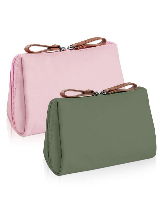 ماي كرييت حقيبة مكياج صغيرة من MAYCREATE® مكونة من قطعتين، حقائب مكياج للسفر للنساء والفتيات، حقائب مستحضرات تجميل مقاومة للماء للنساء، حقيبة تنظيم مكياج محمولة صغيرة وحقائب أدوات الزينة (15 × 10 × 5.5 سم) - Image 1