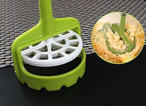 NYRWANA Green or Black Upspirit Multi Functional Potato Masher Potato Mud Pressure Machine Vegetable Fruit Ricer Squeezer Kitchen Tools - Image 3