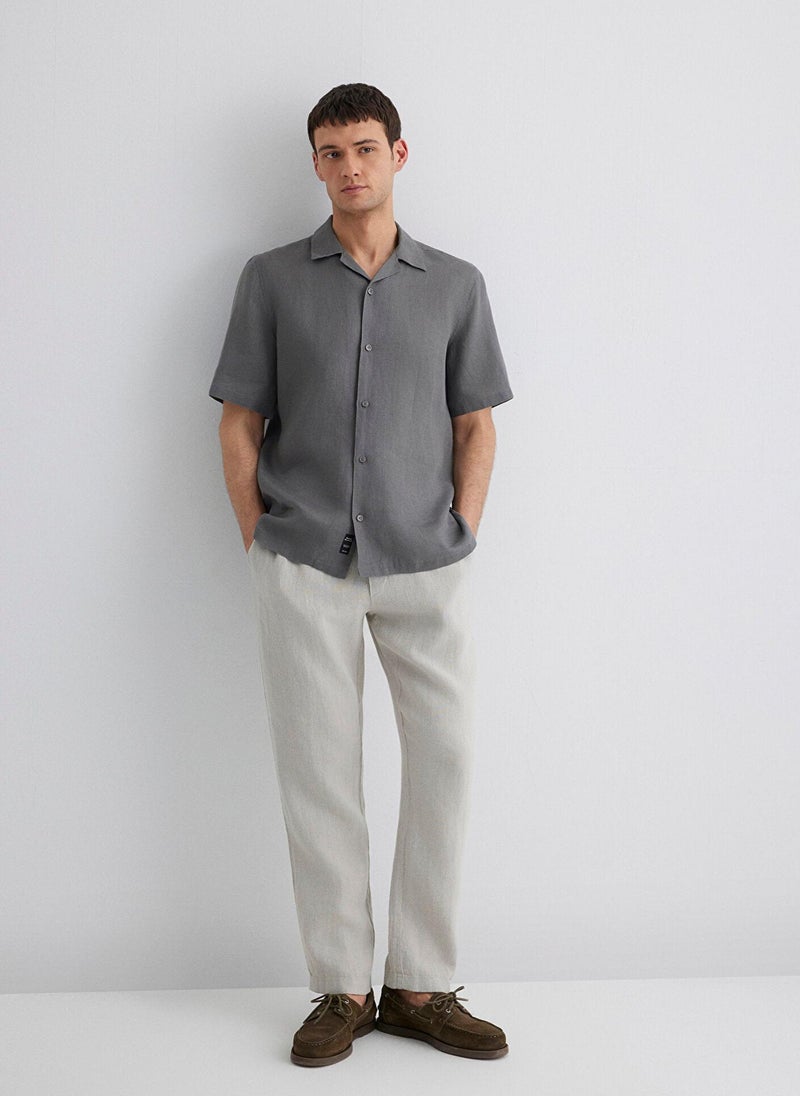 MAVI Gray Linen Pants - Image 1