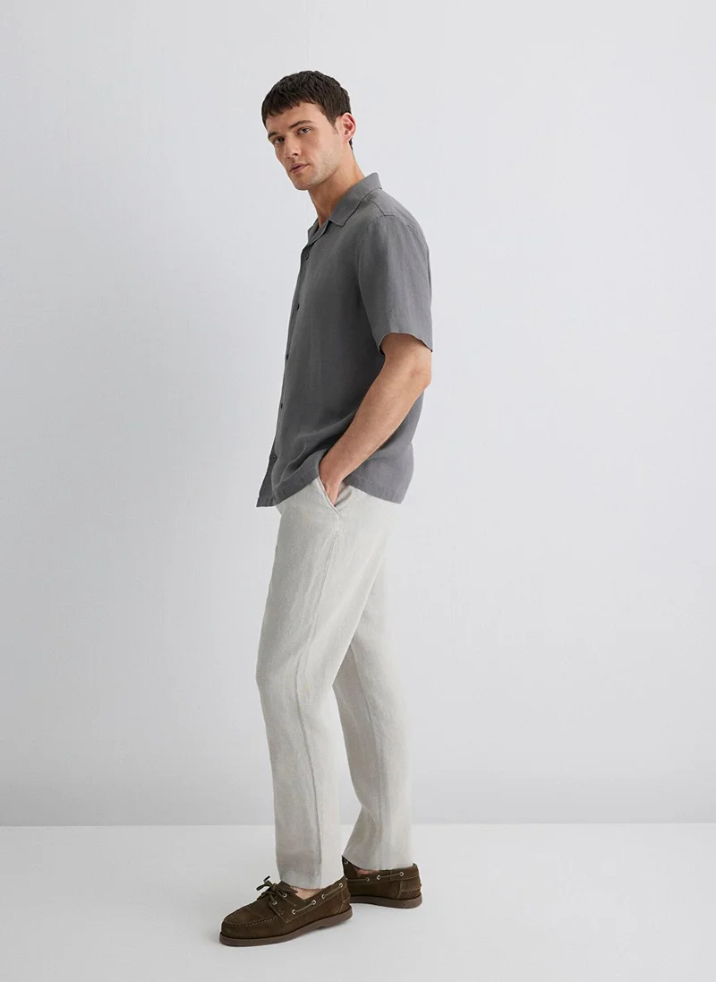 MAVI Gray Linen Pants
